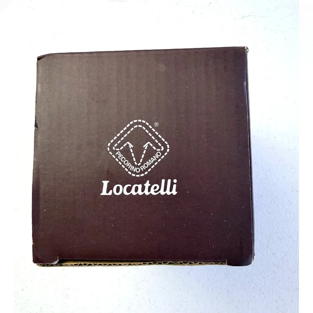 Locatelli Pecorino Romano Grated Cheese Stoneware Bowl Lid Brown Logo Kitchen 5